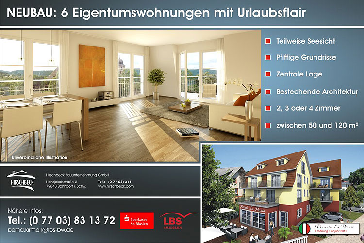 Angebot Eigentumswohnungen in Schluchsee Angebot Eigentumswohnungen in Schluchsee
